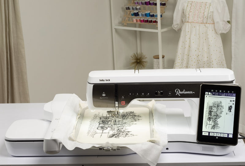 Baby Lock Radiance NEW top-of-the-line embroidery, sewing, and quilting machine!