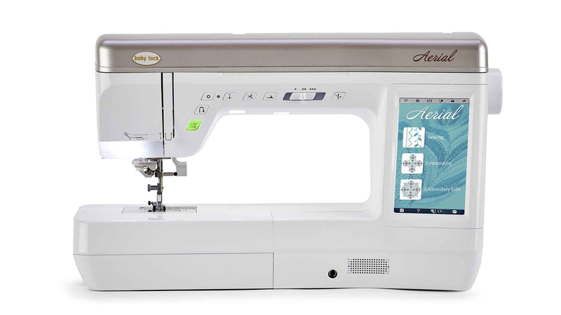 Baby Lock Aerial Sewing and Embroidery Machine 8" x 12" Embroidery Field, Automatic Needle Threader, 262 Designs, 757 Stitches