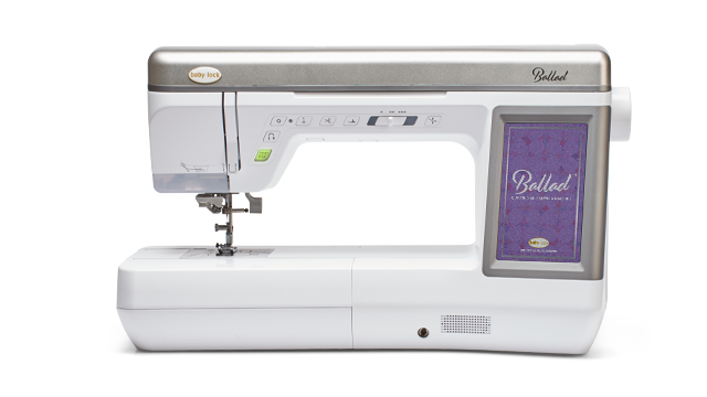 Baby Lock Ballad Quilting and Sewing Machine, 11.25" Large Creative Space, Automatic Needle Threader