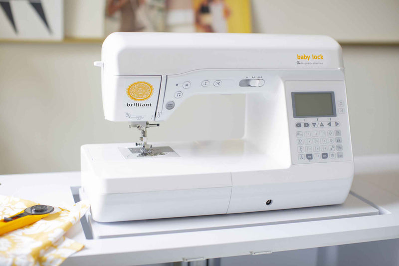 Baby Lock Brilliant Sewing Machine, 190 built-in stitches, Automatic Needle Threader
