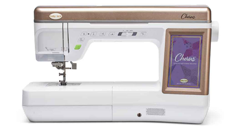 Baby Lock Chorus Quilting and Sewing, Automatic Needle Threader, 11.25" Large Workspace, 771 Built-In Stitches