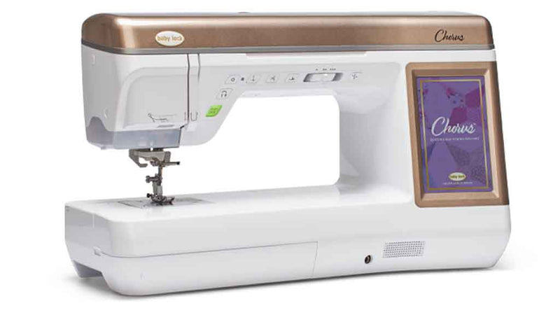 Baby Lock Chorus Quilting and Sewing, Automatic Needle Threader, 11.25" Large Workspace, 771 Built-In Stitches