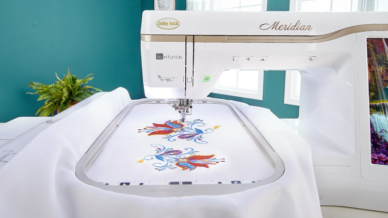 Baby Lock Meridian Embroidery Only Machine, 9-1/2" x 14" Embroidery Field - Jackman's Fabrics