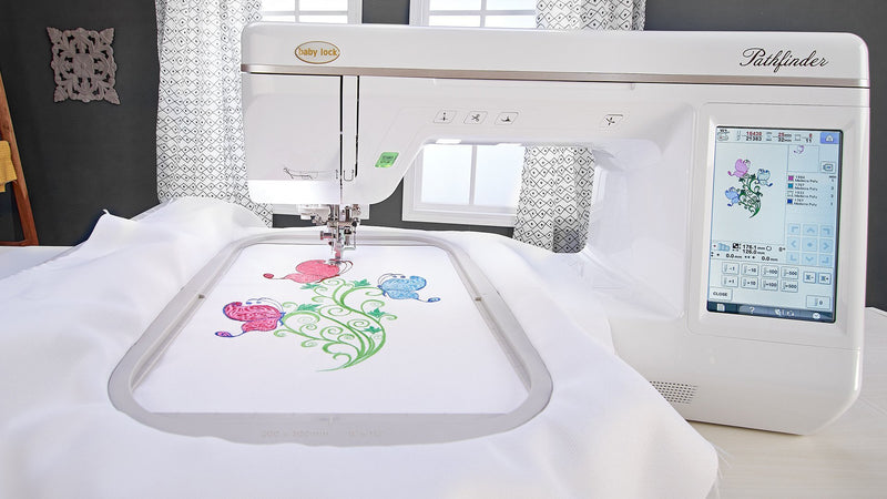 Baby Lock Pathfinder Embroidery Machine 8" x 12" Embroidery Field - Jackman's Fabrics